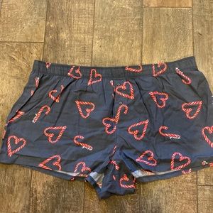 NWT. Victoria Secret PINK. Boxers with candy cane design. Size XXL.